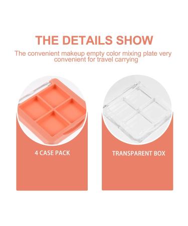 Minkissy 6-Piece Empty Eyeshadow Box Set | Travel-Friendly Acrylic Cosmetic Trays & Blushing Palettes - Buy Online on GoSupps.com