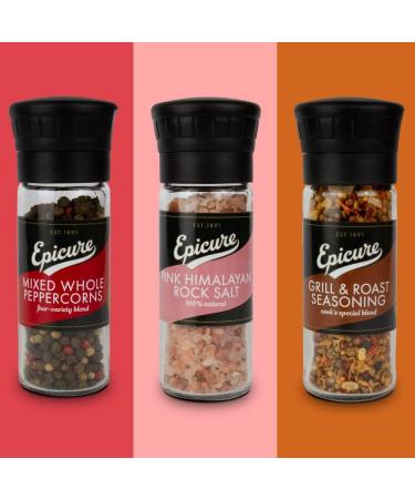 Epicure Grill & Roast Seasoning Freshly Ground Seasoning Grinders 50 g (Pack of 6) Grill & Roast Seasoning 50 g (Pack of 6) - Buy Online on GoSupps.com