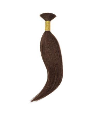Yaki Bulk 100g Dark Brown (3) 16" | Relaxed Hair Extensions | Human Hair Extensions | 16" American Pride 3