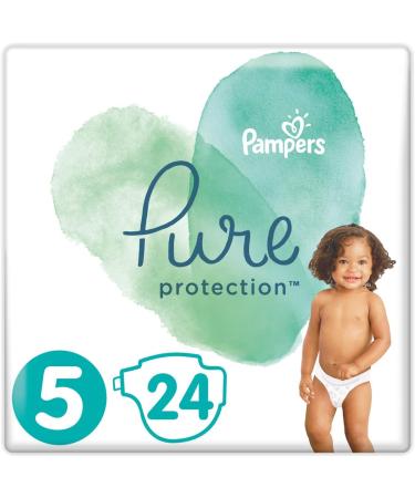 Pampers Pure Protection Size 5 Nappies - Gentle, Hypoallergenic Diapers - Buy Online on GoSupps.com