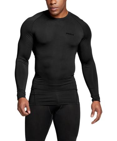 TSLA Men's UPF 50+ Long Sleeve Compression Shirts 3 Pack - Black - Large | Athletic Workout & Water Sports Rash Guard - Buy Online on GoSupps.com