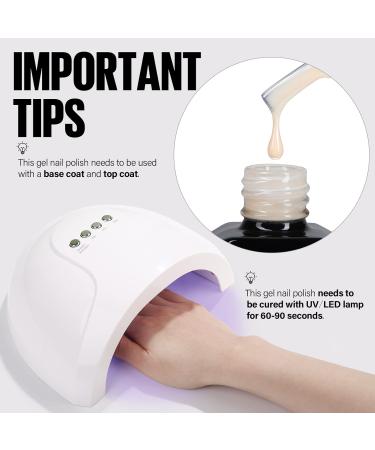TOMICCA Beige White Jelly Gel Polish - Translucent Soak Off UV Gel for Nail Art - 15ML - Buy Online on GoSupps.com