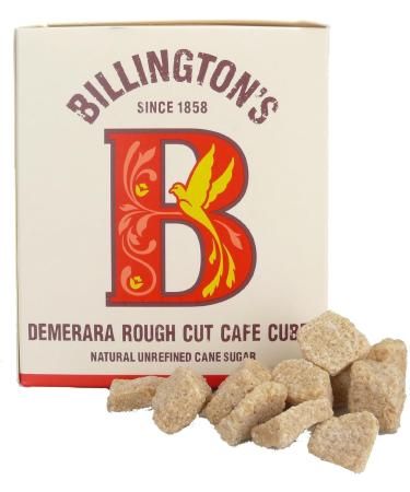 Billington's Demerara Rough Cut Cubes (500G X 2) | Natural Unrefined Cane Sugar | Suitable for Vegetarians and Vegans | premium product - Buy Online on GoSupps.com