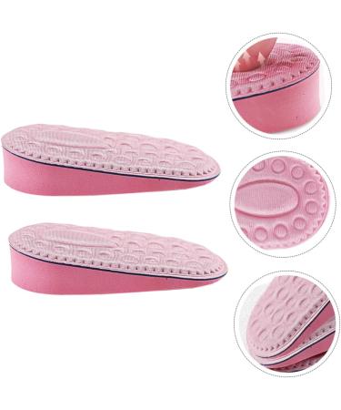 FOMIYES Invisible Heightening Insoles - 4 Pairs of Half Pad Shoe Lifts for Height Increase and Comfort - Cushioned Heel Pads for Men s White & Pink Shoes - Buy Online on GoSupps.com