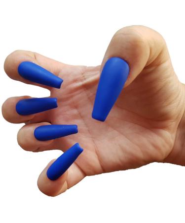 600 Pieces COFFIN Extra Long Tapered NATURAL Full Cover False Nails Glue On Tips - Professional Salon & Home Use. - Buy Online on GoSupps.com