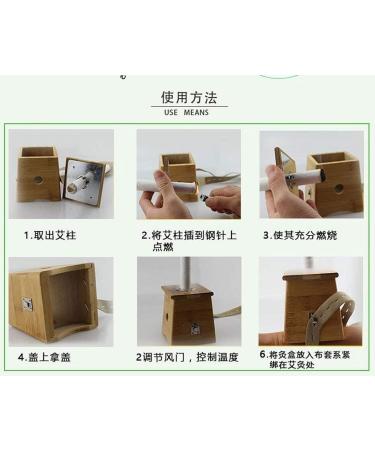 Zhongjiuyuan Bamboo Moxa Box - Moxa Roll Holder for Neck Body & Naval Therapy | Traditional Chinese Acupuncture Tools - Buy Online on GoSupps.com