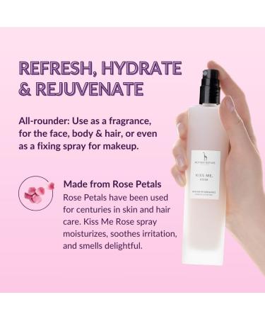 100% Natural Rose Water - Vegan Without Artificial Additives - 100 ml Spray Made in The UK - The Perfect Toner Formulated to Hydrate Face Skin and Hair - Buy Online on GoSupps.com