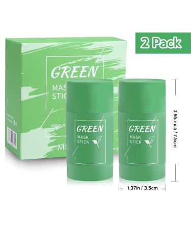 ZIXSIRP Green Tea Mask Stick - Blackhead Remover & Pore Cleanser (2 Packs) | Moisturizing & Skin Brightening for All Skin Types - Buy Online on GoSupps.com