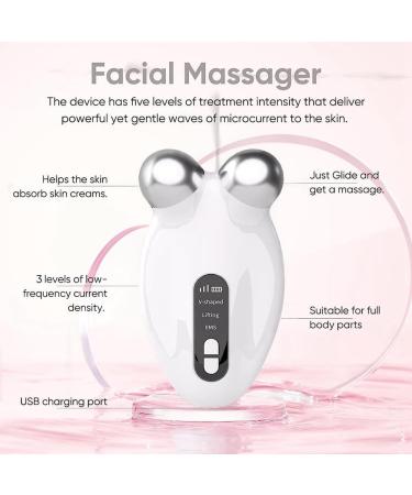 Yangmieai Microcurrent Device Lift the Face and Tighten the Skin USB Mini Microcurrent Face Lift Skin Tightening White - Buy Online on GoSupps.com