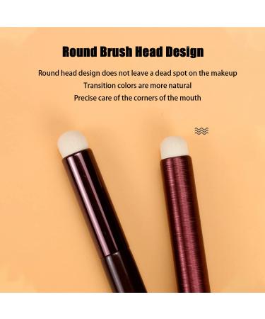 Professional Round Head Lip Brush | Matte Lip Gloss Applicator | Soft Artificial Fiber Makeup Brush for Perfect Lips - Buy Online on GoSupps.com