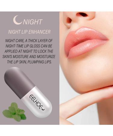 Natural Lip Plumper Set - Day & Night Serum for Lip Care Enhancement - 2PCS, 35.0g - Buy Online on GoSupps.com