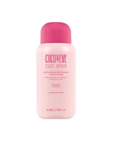 Coco & Eve Repairing & Restoring Conditioner - Repair and Hydrate Dry Damaged Color Treated Hair. Anti Breakage & Split Ends Strengthens Weak Hair Bond and Texture. For All Hair Types (9.47 Fl Oz)