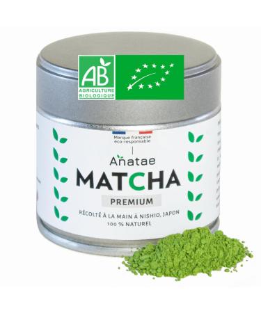 Anatae French brand - Japanese premium organic matcha tea - Discreet bitterness - 100% organic matcha green tea powder premiu