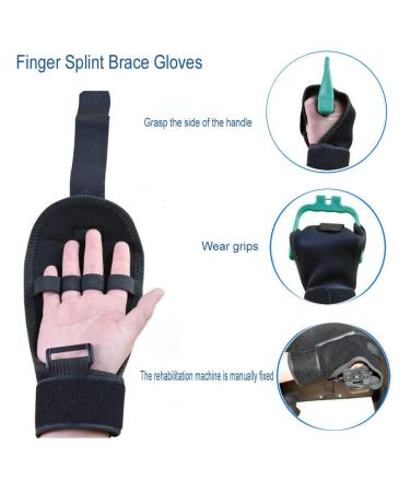 Finger Splint Brace for Stroke & Athlete Rehabilitation | Anti-Spasticity Universal Finger Support Gloves - Buy Online on GoSupps.com