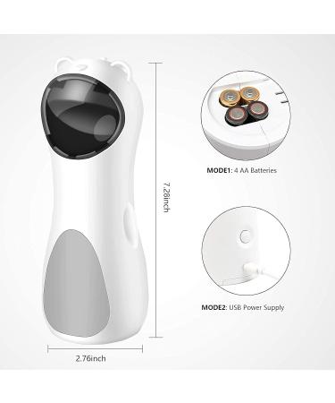 Cat Laser Toy Automatic Interactive Laser Cat Toys Rotating Catch Training Placing High 5 Random Pattern Automatic On/Off and Silent 3 Speed Modes USB Charging Cable/Battery Powered - Buy Online on GoSupps.com