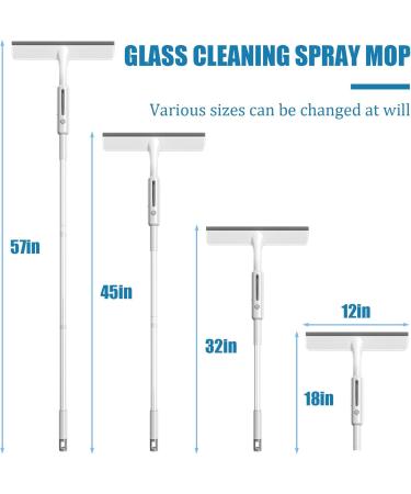 Window Squeegee Cleaner 3 in 1Window Cleaning Toolssqueegee Squeegee Window Cleaner with SprayerMulti-Functional Extended 57 Window Scraper - Easily Clean High Windows(3 Wipes) - Buy Online on GoSupps.com