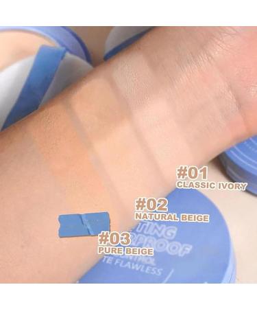 Currentlye Polvo Compacto Gagk Matte Pressed Powder Matte Wet And Dry Powder Polvo Compacto Mate Oil Control Flawless Makeup Setting Powder (#03 Pure Beige) - Buy Online on GoSupps.com