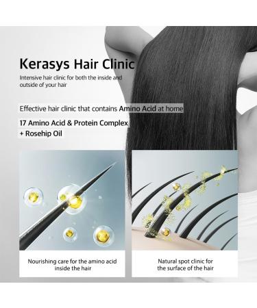 Kerasys Hair Clinic Protein Care System for Thin Hair Revitalizing Shampoo & Conditioner Set with Rosehip Oil (20.2 fl oz / 600 ml) | International Shipping Available - Buy Online on GoSupps.com