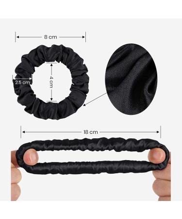 Lilysilk 100% Silk Hair Rings for Women - Ponytail Holders & Hair Ties | 10-Pack in Taupe Black Navy Pink & Ivory - Eco-Friendly & Stylish - Buy Online on GoSupps.com