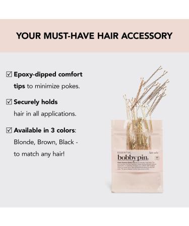 Kitsch Mini Bobby Pins - Hair Pins for Women, Blonde - 45 pcs Pack for Styling and Sectioning - Buy Online on GoSupps.com
