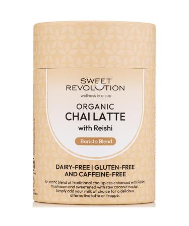 Sweet Revolution Organic Barista Chai Latte Blend with Reishi Gluten-free Dairy-free Refined Sugar-free 70g jar