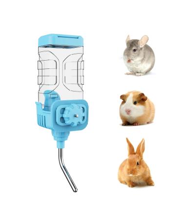 Small Animal Water Bottle 10mm Spout 900ml Hanging Water Dispenser Feeder Cage Crate Hutch Bunny Puppy Cat Rabbit Chinchilla Ferret Guinea Pigs Squirrel Hedgehog 900ml Blue