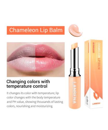 Chameleon Lip Balm Rose Hyaluronic Acid Moisturizing Nourishing Lip Plumper Lip Lines Natural Extract Makeup Lipstick (Hyaluronic Acid) - Buy Online on GoSupps.com
