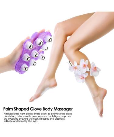 Zroven Palm Shaped Massage Glove - 9 Metal Roller Balls for Muscle Pain Relief - International Shipping - Buy Online on GoSupps.com
