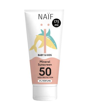Na f - Cr me solaire min rale - pour b b et enfant - 0% de parfum - SPF 50 - Protection UVA et UVB - R sistant l'eau - Test dermatologiquement - Sans microplastiques - 175 ml