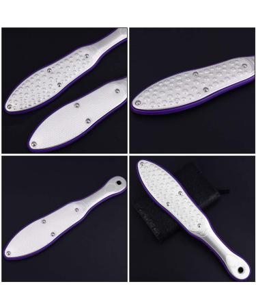 Heallily Professional Foot File - Stainless Steel Double-Sided Kallus Remover for Cracked Heels & Hard Skin - Ideal for Pedicure - Buy Online on GoSupps.com