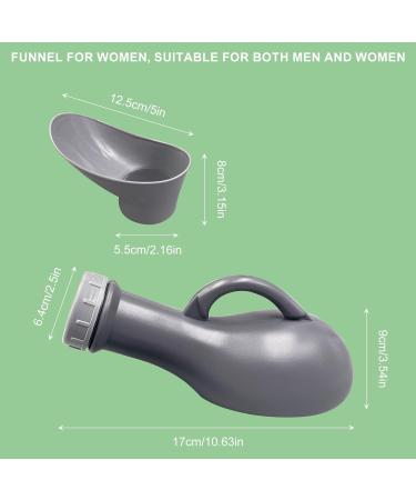 KSvaye 1000ml Leak-Proof Portable Urine Bottle for Men & Women - On-The-Go Pee Bottle Unisex Urinal Solution - Buy Online on GoSupps.com