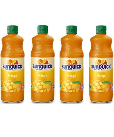 poof Sunqick Real Fruit Concentrate Juicer Fruity Refreshment Mango 4 Bottles 700 milliliters x 4 bottles