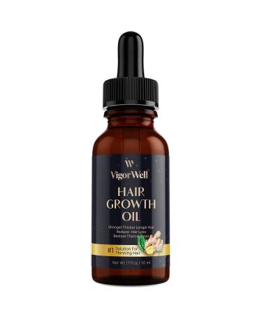 Ginger Hair Growth Serum | Prevent Hair Loss, Promote Thicker & Longer Hair | 1.7 Oz Bottle - Buy Online on GoSupps.com