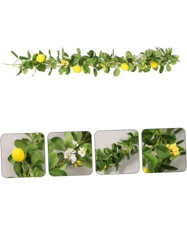 Zerodeko 2pcs Lemon Cane Spring Fruit Garland Front Door Wreaths Festival Garland Fruit Plants Hanging Lemon Artificial Lemon Garland Front Door Decor Silk Flower Branch Decorative Flower - Buy Online on GoSupps.com