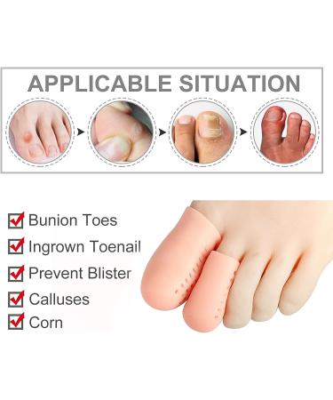 16Pcs Breathable Gel Toe Cover Caps - Toe Sleeves Protectors for Men, Women, Kids - Buy Online on GoSupps.com