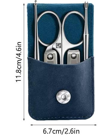 Nail Clippers Set Manicure Set Stainless Steel Nail Clippers Set with Sharp Nail Cutter for Gift Everyday use (Color : Green) Blue green - Buy Online on GoSupps.com