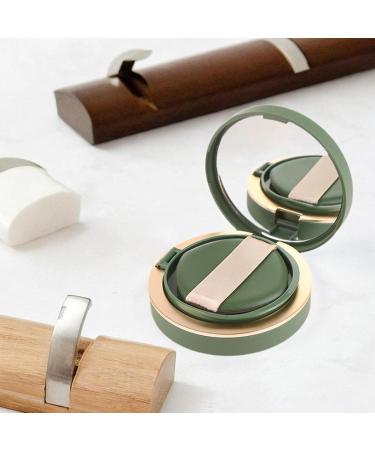 FashionCha Powder Puff Box Makeup Case Holder Lined Sealed Lid Lightweight with Mirror Cosmetic Box - Buy Online on GoSupps.com