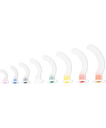 LINE2design Guedel Oral Airway Kit - Multi-Color Disposable Gas Guide Tube for First Aid - EMT Supplies Trauma Airways - Latex-Free Polyethylene Plastic - Buy Online on GoSupps.com