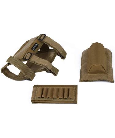 KWNRAOR Rifle Cheek Riser with 7 Buttstock Ammo Holder - Khaki - Buy Online on GoSupps.com
