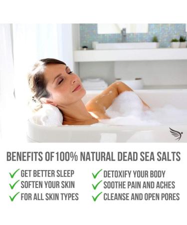 Muscle Pain Relief Bath Salts | Natural Dead Sea Salts | Luxury Detox with Essential Oils | Made in UK | 450g for Women and Men - Buy Online on GoSupps.com