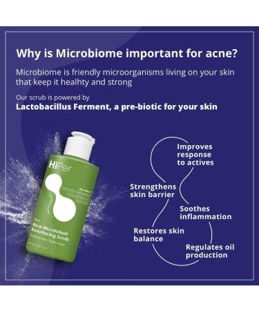 HiPer Skin Rice Microfoliant Resurfacing Face Scrub (50 gm) Gentle Exfoliation with Rice & Tea Tree Oil Polishes Skin & Fades Scars Allantoin Sphingolipids & Lactobacillus For Acne Prone Skin - Buy Online on GoSupps.com