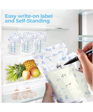 Alobeby 100 Breast Milk Storage Bags - 240 ml BPA-Free Leak-Proof Sterilized Thickened Design Compatible with All Adapters - Buy Online on GoSupps.com