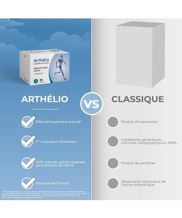 Arth lio - Dietary Supplement for Osteoarthritis & Joint Mobility - Vitamin C for Collagen Vitamin E Bifidobacterium Longum & Zinc - 90 Capsules - Made in France - Buy Online on GoSupps.com