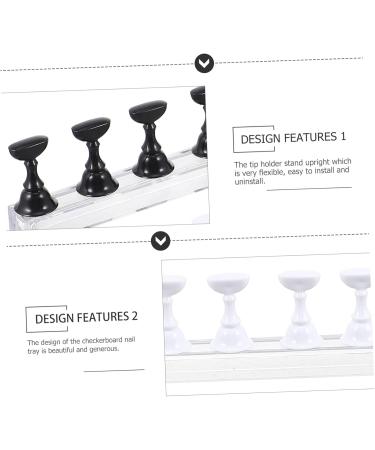 2 Sets Nail Holder Fingernail Display Stands Nail Tip Practice Holder Nail Art Practice Stands Nail Practice Stands Nail Stand Nail Practice Holder Acrylic Checkerboard Crystal - Buy Online on GoSupps.com