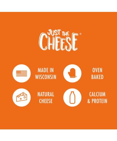 Just the Cheese Bars - Low Carb Aged Cheddar Keto Snack | High Protein Gluten Free Cheese Crisps | 12-Pack (0.8 oz Each) - Buy Online on GoSupps.com