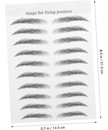 Balacoo 10 Sheets Imitation Eco Eyebrow Sticker Stickers Eyebrow Tool Eyebrow Tattoos Cosmetic Make up 6d - Buy Online on GoSupps.com