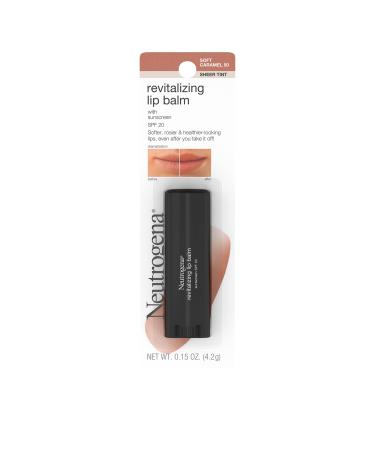 Neutrogena Revitalizing and Moisturizing Tinted Lip Balm with Sun Protective Broad Spectrum SPF 20 Sunscreen  Lip Soothing Balm with a Sheer Tint in Color Soft Caramel 50.15 oz - Buy Online on GoSupps.com