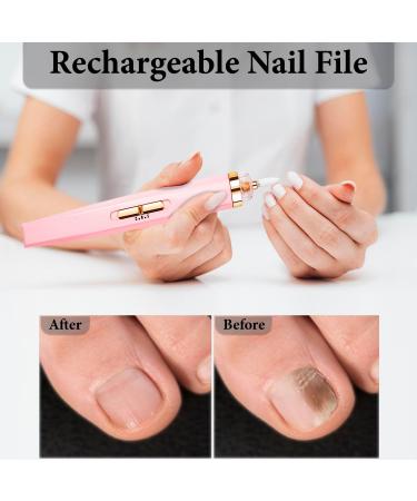 Professional Nail Drill - Rechargeable 5 in 1 Electric Nail Files with Manicure and Pedicure Accessories - Electric Nail File Kit for Nail Salon and Home DIY (Men and Women) - Buy Online on GoSupps.com