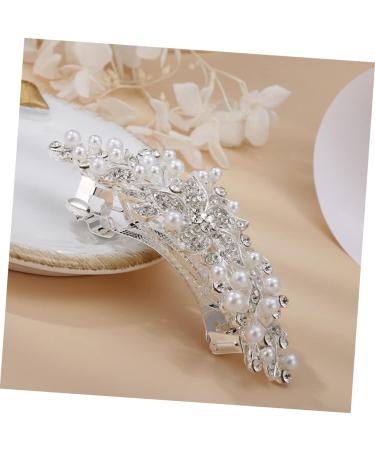 BELLIFFY Rhinestone Hair Clip Flower Hair Clip Hair Barrettes for Women Thick Hair Girl Headdress Hair Accessory Hairpin for Women Womens Barrettes for Hair Hair Clips Dipper Iron - Buy Online on GoSupps.com