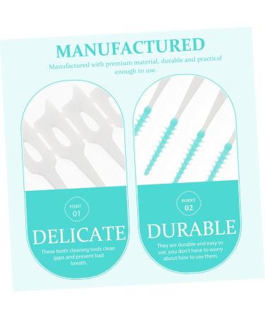 Sewoart 80st Interdental Brush - Portable Dental Floss for Oral Care | Tooth Gap Cleaner | TPE Care Brushes | Green - 1 Pack - Buy Online on GoSupps.com